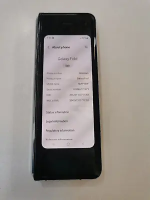 Samsung Galaxy Z Fold - 512GB - Front Works Perfect - Middle Screen Is Faulty • $279.99