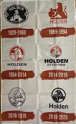 HOLDEN History Through The Years FLAG. RETRO HUGE Classic Car Show Man Cave • $26.50