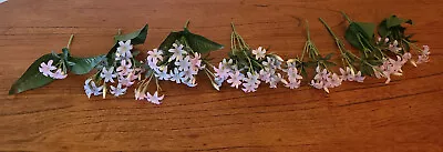 Lot Of Vintage Millinery Flowers Pink & Light Blue • $4.99