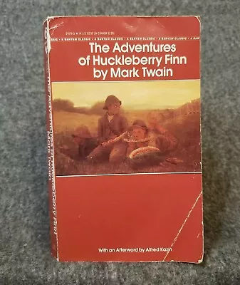 The Adventures Of Huckleberry Finn Mark Twain Vintage Paperback 1981 Bantam Book • $9.99