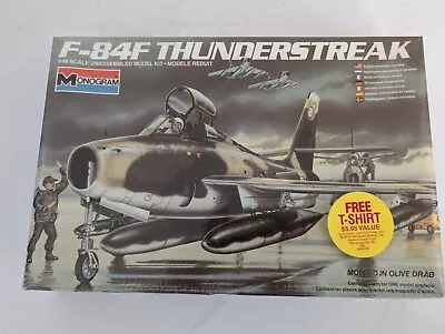 Monogram F-84F Thunderstreak Model Kit 1984 1/48 Scale Plastic 5432 SEALED WW2 • $25