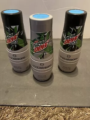 Sodastream Mountain Dew Lot Of 3 Mtn Dew Zero (2) & Diet Mtn Dew -1 New Sealed • $24.99