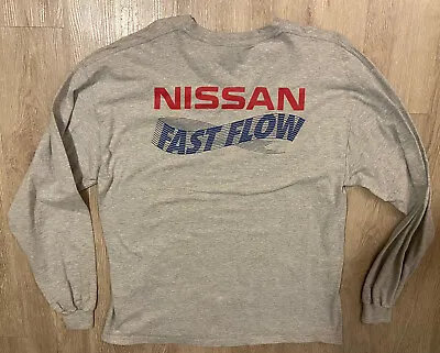 Vtg Nissan Parts Fast Flow Hanes Long Sleeve Shirt Size XL  • $29.99