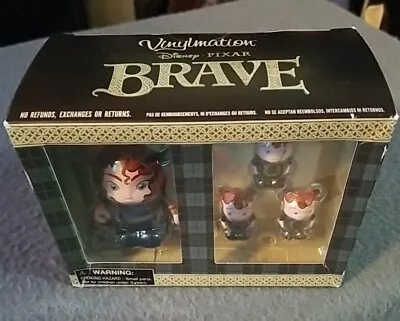 DISNEY PIXAR Vinylmation New BRAVE SET MERIDA & 3 BROTHERS • $19