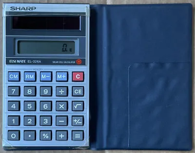 $5.49 • Buy Vintage Sharp ELSI Mate EL-326A Solar Cell Calculator – Tested And Working
