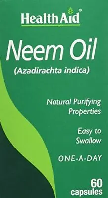 New Neem Oil Capsules Pack Of 60 Capsules Box Contains 60 X Capsule High Qualit • £9.90