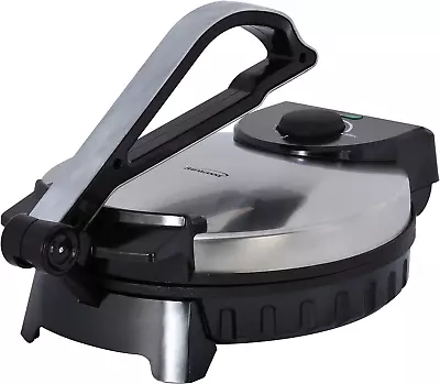 Electric Tortilla Maker Non-Stick 10-Inch Brushed Stainless Steel/Black • $72.99