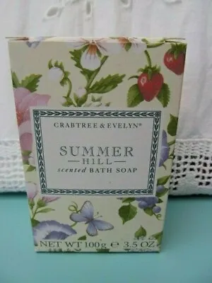 Crabtree And Evelyn Summer Hill Scented Bath Soap 100g / 3.5oz New Boxed Retired • £22