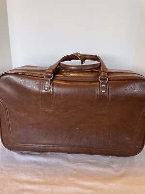 Vintage Samsonite Silhouette Leather 22” Suitcase Brown • $40