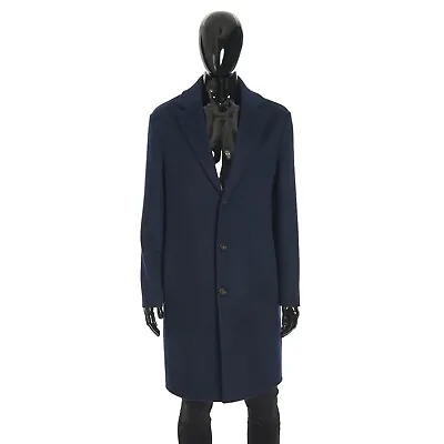 LORO PIANA 6795$ Sapphire Blue Long Coat - Findon Double Faced Cashmere • $3596