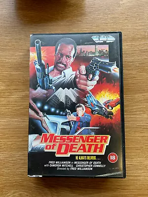 Rare 'Messenger Of Death' VHS Fred Williamson 18 • $18.66