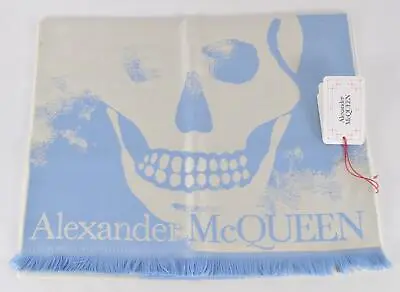 New Alexander McQueen 696547 CLOUDS SKULL Wool Winter Scarf Muffler • $280.04