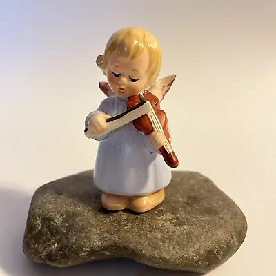 Vintage GOEBEL Hummel BLUE ANGEL Playing Violin  2.75  H West Germany HX 229 D • $15