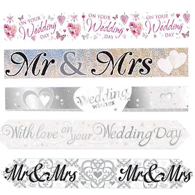 £2.69 • Buy Wedding Banners Congratulations Celebrate Decorations Party Mr & Mrs Bride Groom
