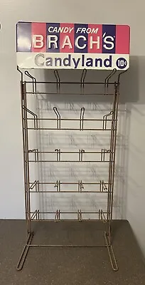 Original Vintage Brach's Candyland Candy Rack Metal Display Store Stand Sign • $349.99