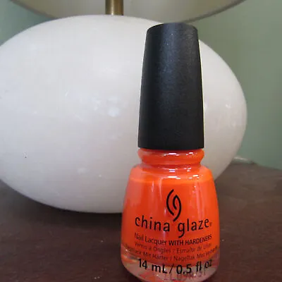 China Glaze W/ Hardener Nail Polish 1005 Orange Knockout Z01244 • $6.99