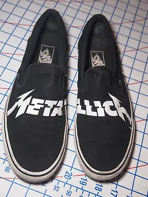 Vans X Metallica Classic Slip On Unisex Men Size 9.5 Uk 8.5 • $120