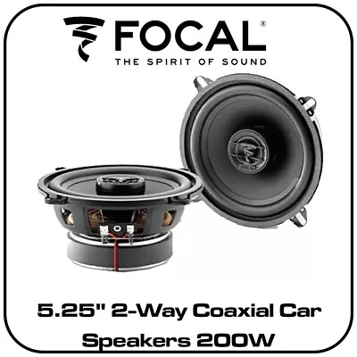 FOCAL ACX 130 - 13cm 5.25  2 Way Coaxial Car Speakers 200W Total Power • $85.09