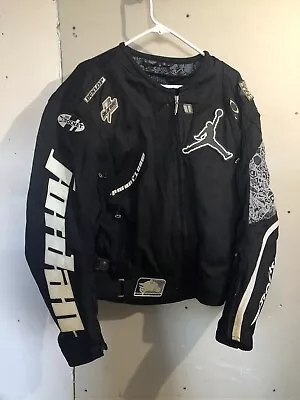 Jordan Motorsports Joe Rocket Leather Racing Motorcycle Jacket Size XL • $325