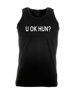 U Ok Hun Vest Vests Gym Workout Exercise Valentines Joke Gift Ladies Unisex Top • £11.99