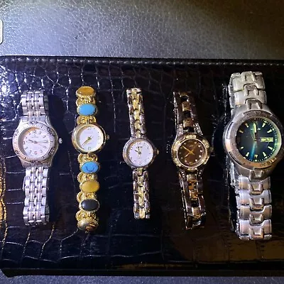 $9.20 • Buy Watch Lot Of 5! Lotus, Relic, LTD, Studio, Calypso!