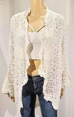 New Moda International Victoria Secret White Knit Sweater Duster - Size S - NWOT • $34.99