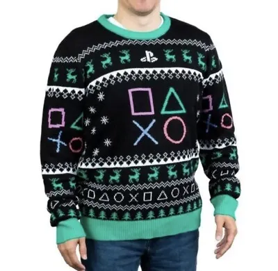 $29.99 • Buy PlayStation Symbols Holiday Christmas Ugly Sweater Size M Unisex New Medium Nwt