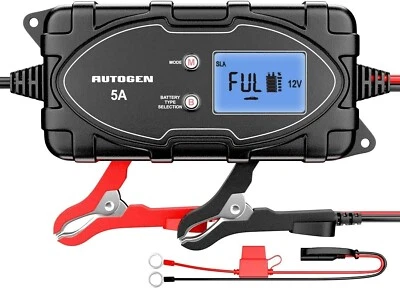 £29.99 • Buy Car Battery Charger And Maintainer 5-Amp Smart Automatic Trickle  AUTOGEN 6V/12