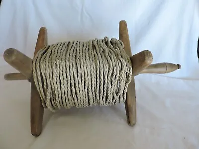 European Vintage Wood Clothes/Laundry Line With Clothes Hanging Rope • $20