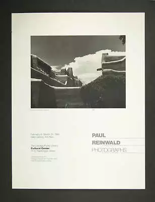 Vintage 1984 Chicago Poster Paul Reinwald Photographs Sante Fe New Mexico • $50