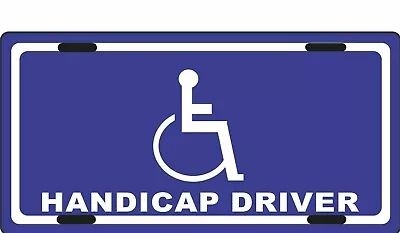 Handicap Driver License Plate  Car Auto  Bike Motorcycle • $12.99