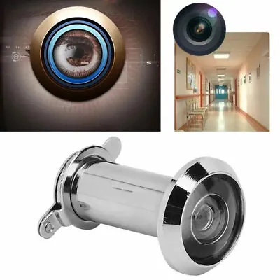 £5.01 • Buy 220° Door Peephole Viewer Wide Angle Eye Spy Sight Hole Adjustable Glass Len New