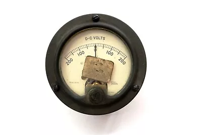 Vtg USN WESTERN ELECTRIC DC Volts -200 - 200 Gauge Panel Meter Model CG-22426 N2 • $19.99