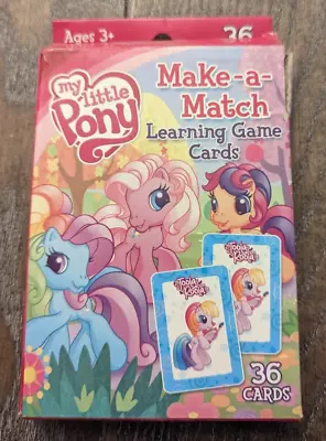 My Little Pony Make-a-Match Learning Game Hasbro 36 Cards Memory G3 • £9.64