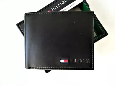 £18.99 • Buy Tommy Hilfiger Men's Leather Passcase 'Stockon' BiFold, Wallet,Coin Pouch, Black