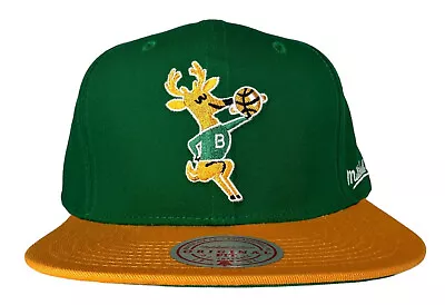 Mitchell & Ness NBA Milwaukee Bucks HWC Back In Action Snapback Hat Cap New • $24.99