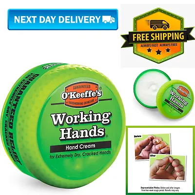 O'Keeffe's Working Hands Hand Cream 96g Jar Okeeffes For Dry Cracked Hands • £7.40