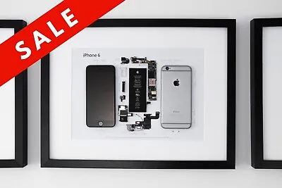 Framed Disassembled IPhone 6 | Wall Art | Unique Gift For  Lovers • £90