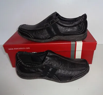 Marco Tozzi Ladies Womens Black Shoes Flats Loafers Trainers New RRP £40 Size 7 • £23.98