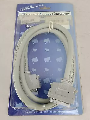 SCSI 2 SCSI-2 MINI-CENT50 / CENTRONICS 6ft MALE TO MALE EXTERNAL NEW • $12.99