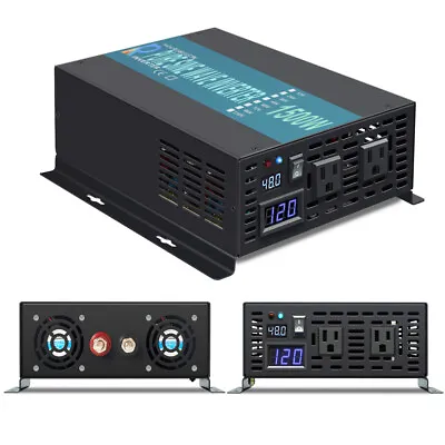 1500W Pure Sine Wave Inverter 48V To 120V Solar DC To AC Power Generator Convert • $159.74