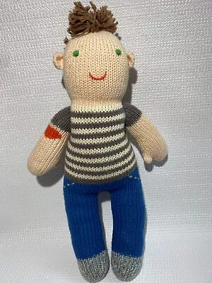 Blabla Knit Boy Punk Rocker Doll Plush 13 Inches Heart Tattoo Mohawk • $14