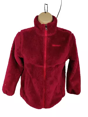 £16.99 • Buy Womens Marmot Size Uk Medium M Dark Red Faux Fur Zip Up Fleece Jacket Coat Warm