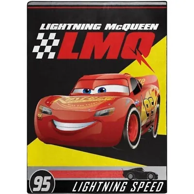 Alkam Home Twin Blanket Designer Print Plush Throw Blanket Lightning McQueen • $36