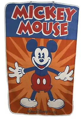 Vintage Disney Parks Mickey Mouse Blanket • $25