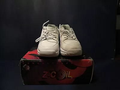 NEW Z-coil Z-walker All White Leather Walking Shoe Size Mens 12  Read Below • $97.99