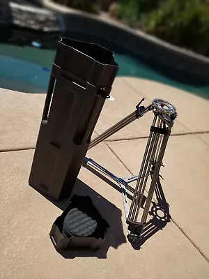 $2269 • Buy Panavision Stainless Steel Mitchell Tripod / 3 Rise / Case /Rare/ Spreader