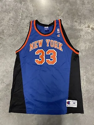 Vintage 90s Champion NBA New York Knicks Patrick Ewing #33 Jersey Mens Size 48 • $60