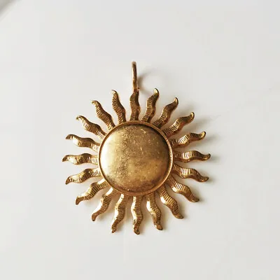 $8.99 • Buy New 1pcs Zara Sun Charm Pendant For Necklace Vintage Women Party Holiday Jewelry