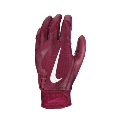 Nike Alpha Huarache Edge Batting Gloves Adult Small Burgundy • $24.99